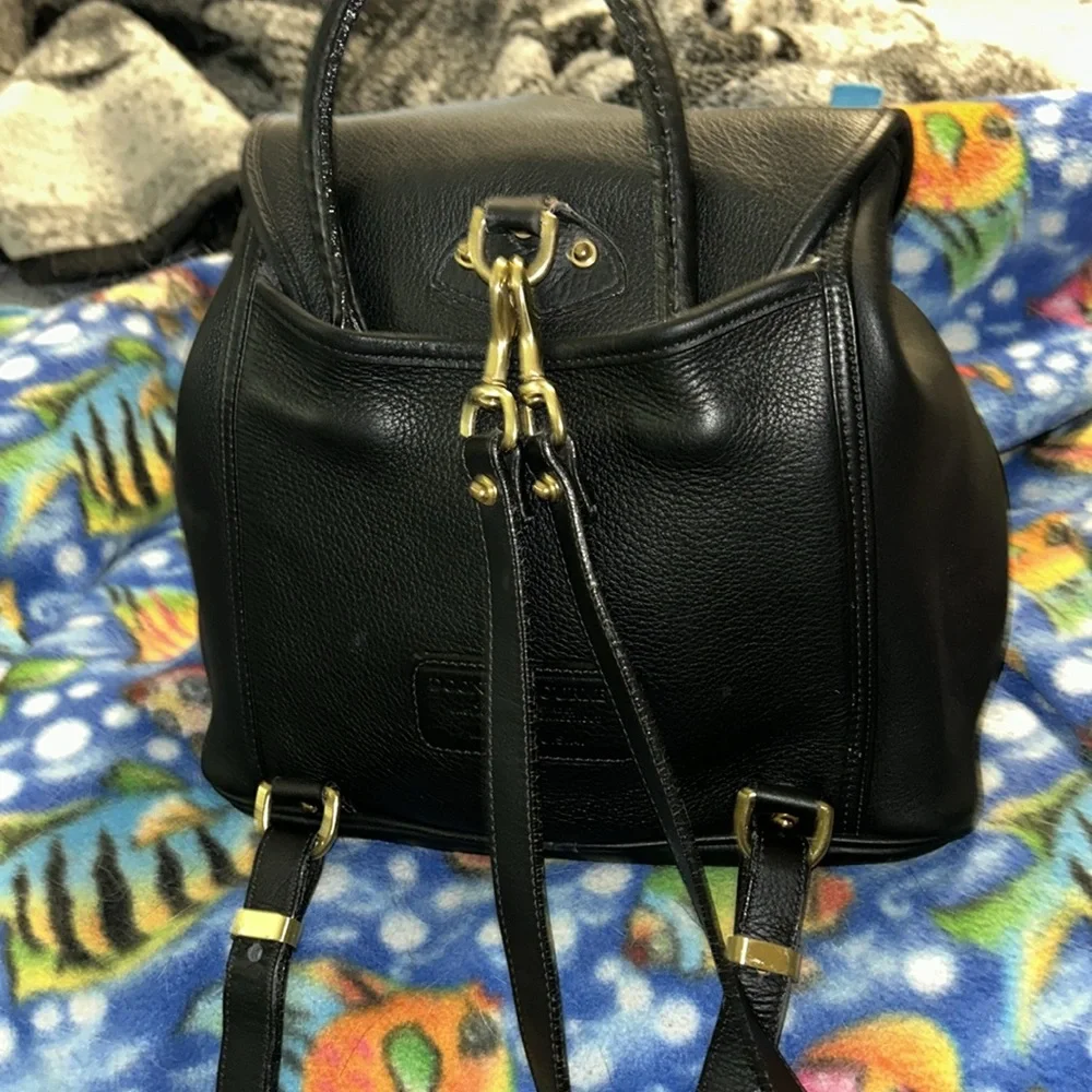 Dooney & Bourke Black Leather Backpack
